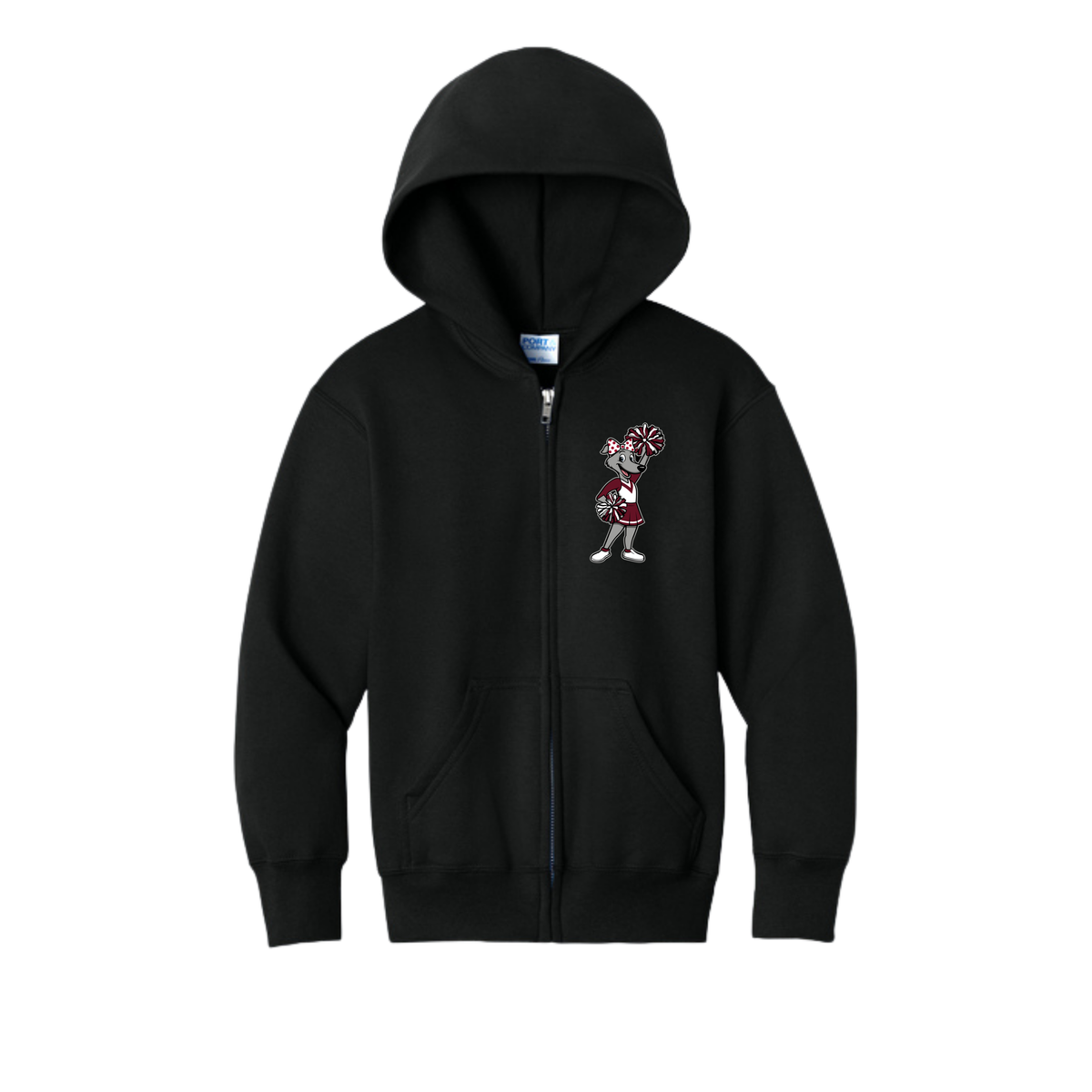 Hounds cheer girl — Black