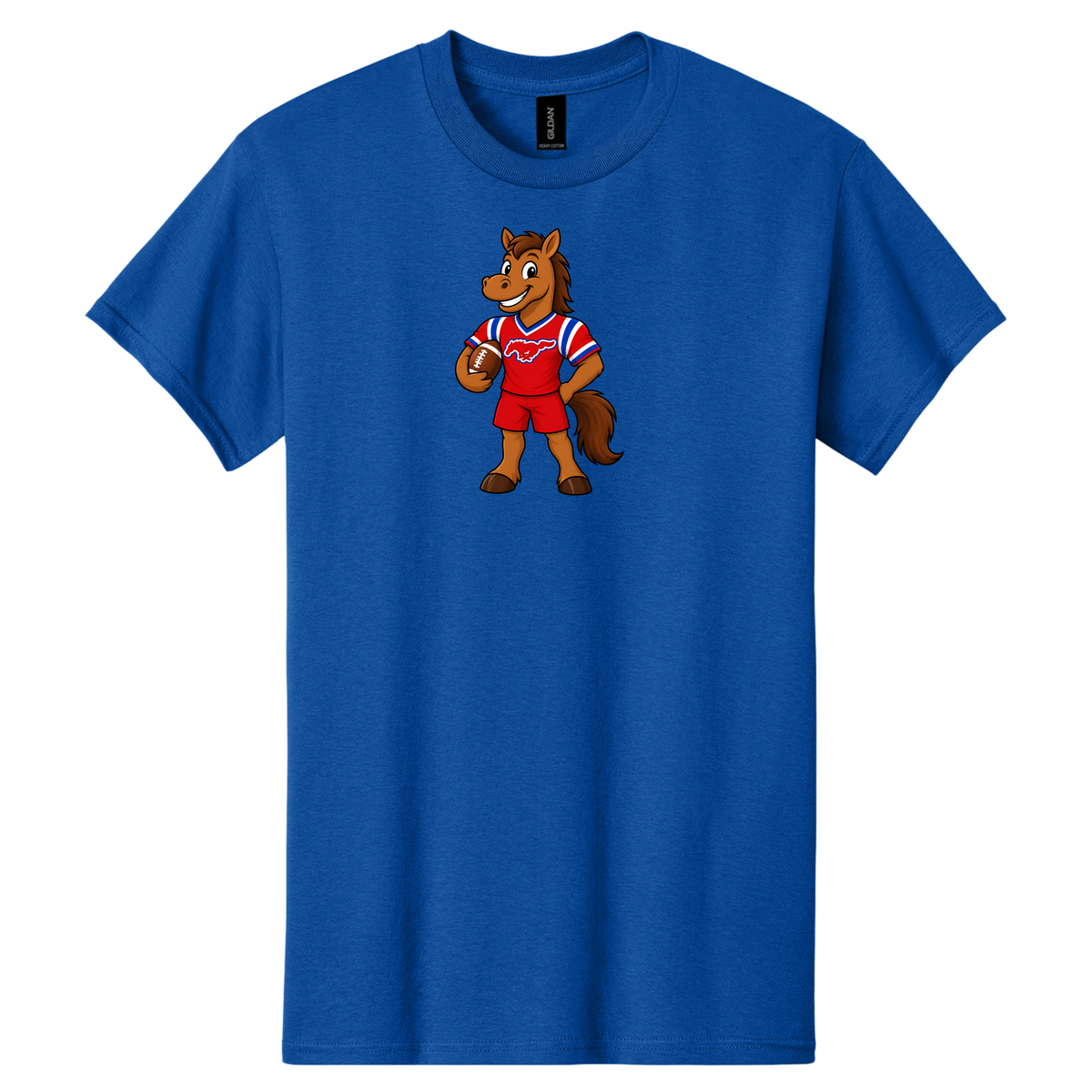 Mustang boy fball player — Royal Blue