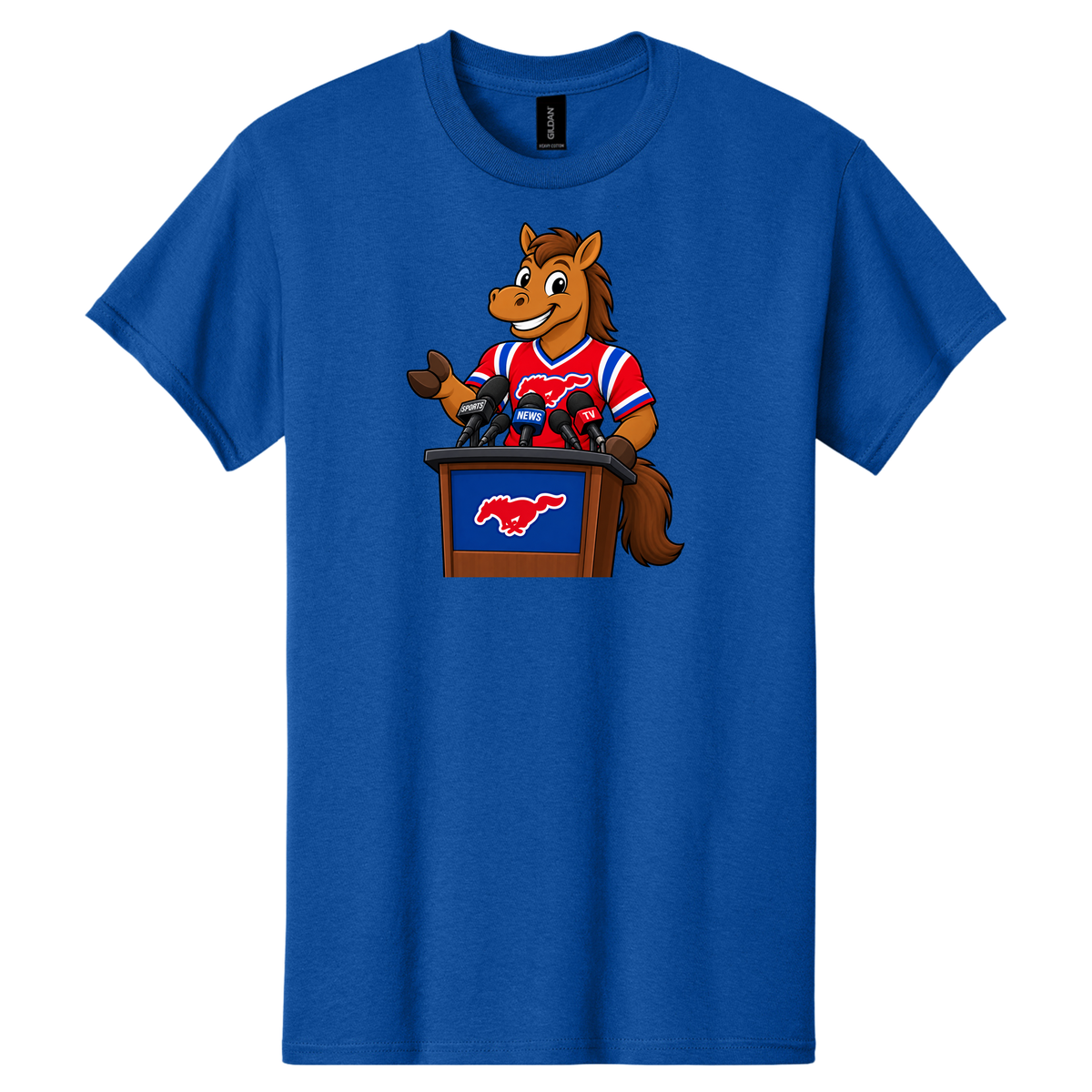 Mustang podium — Royal Blue