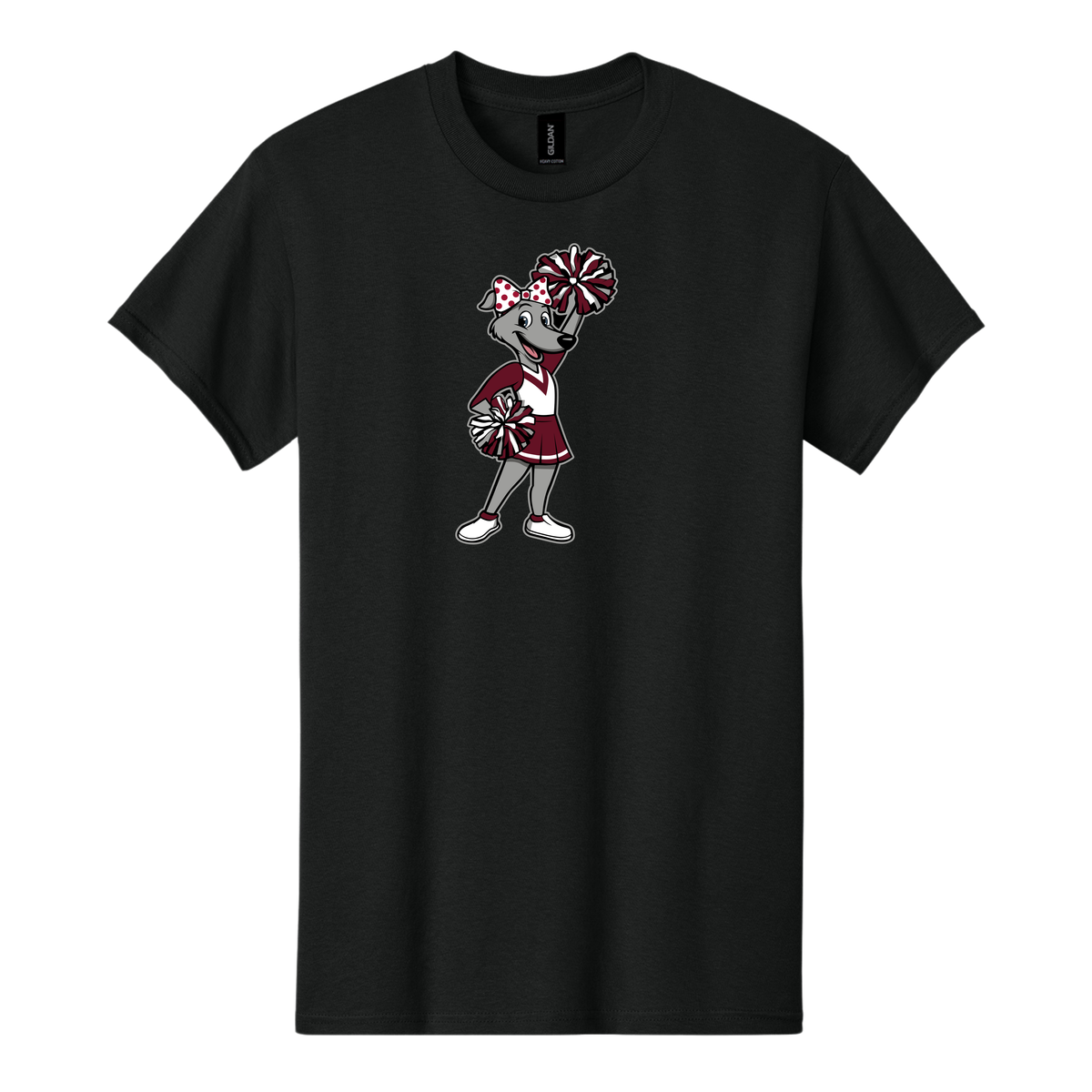 Hounds cheer girl — Black