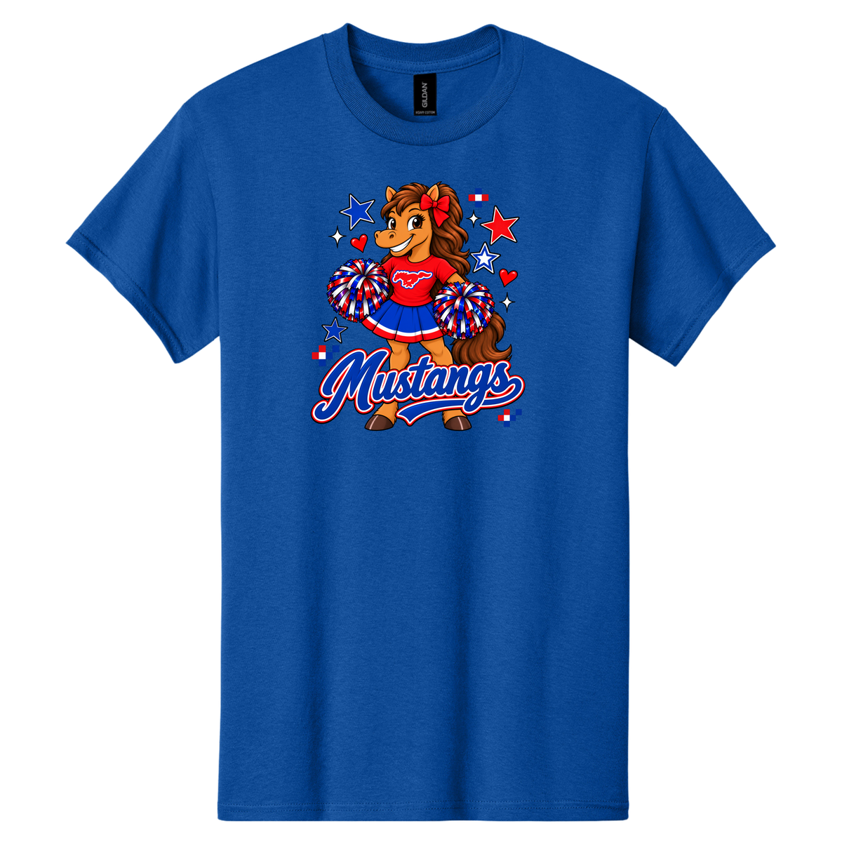 Mustangs cheerleader girl  — Royal Blue
