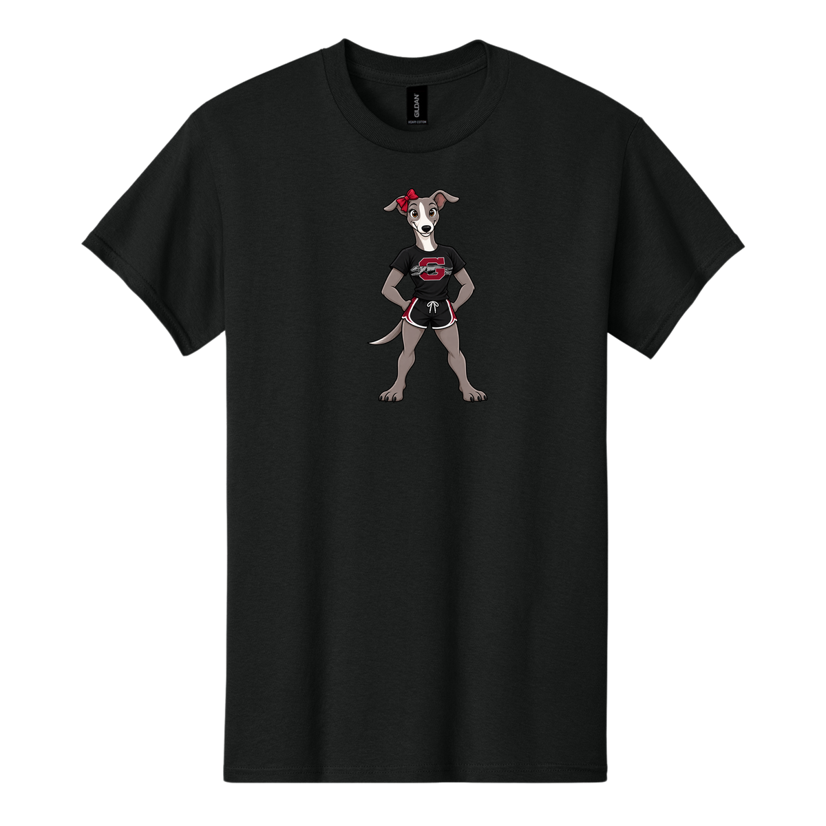 Greyhound girl — Black