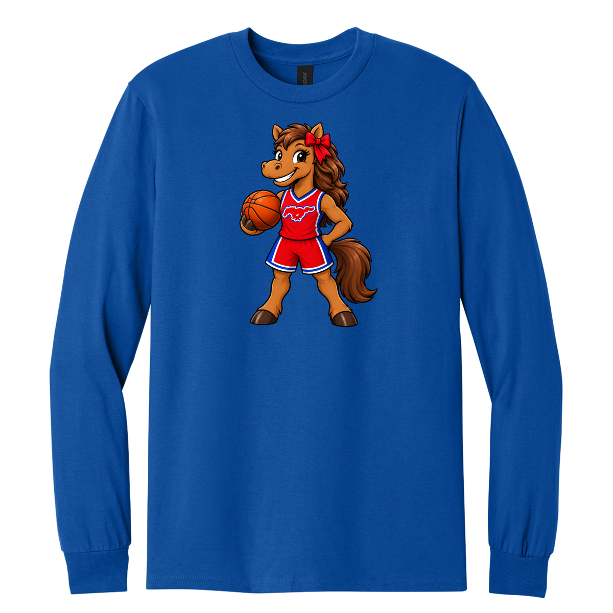 Mustang girl bball player — Royal Blue