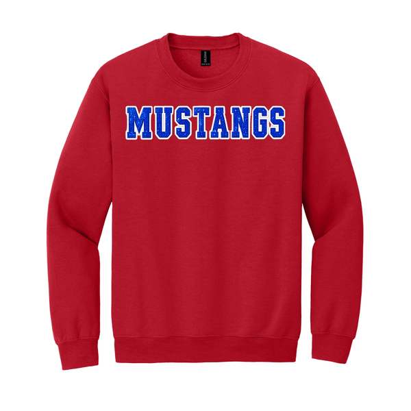 Mustangs blue glitter 